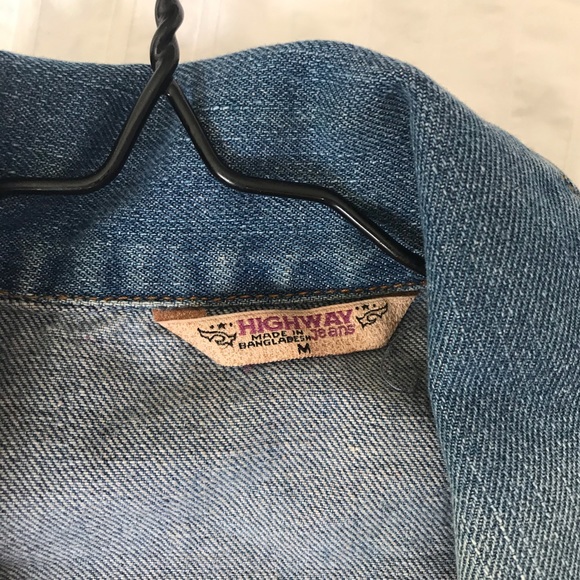 Long oversized denim jacket - Picture 2 of 3